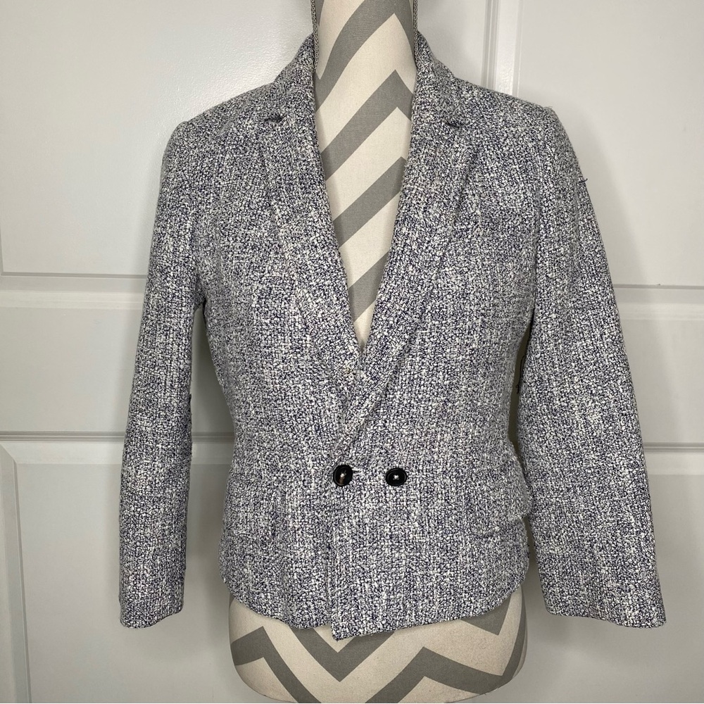 RW&Co Medium Black & White Tweed Blazer